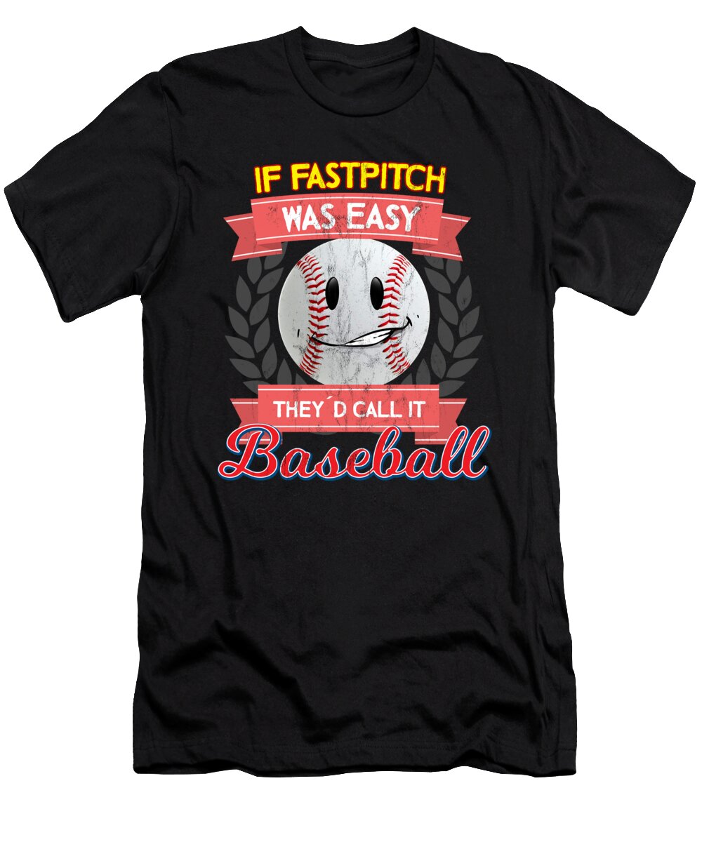 Funny Softball Baseball Gift Pitcher Catcher Coach Noirty Designs T-Shirt