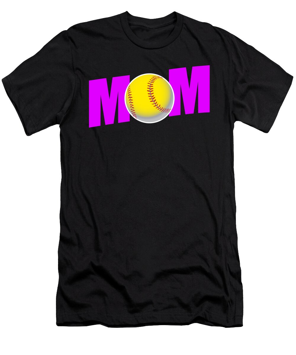 Funny Softball Mom Design for Sport Mothers Gift for Moms Art Frikiland T-Shirt