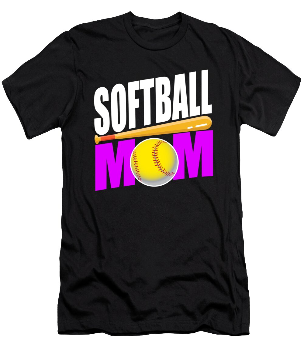 Funny Softball Mom Graphic for Sport Mothers Gift for Moms Art Frikiland T-Shirt