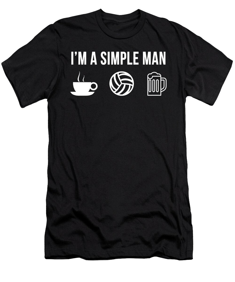 Funny Volleyball Athlete Sports Simple Man Lukas Davis T-Shirt