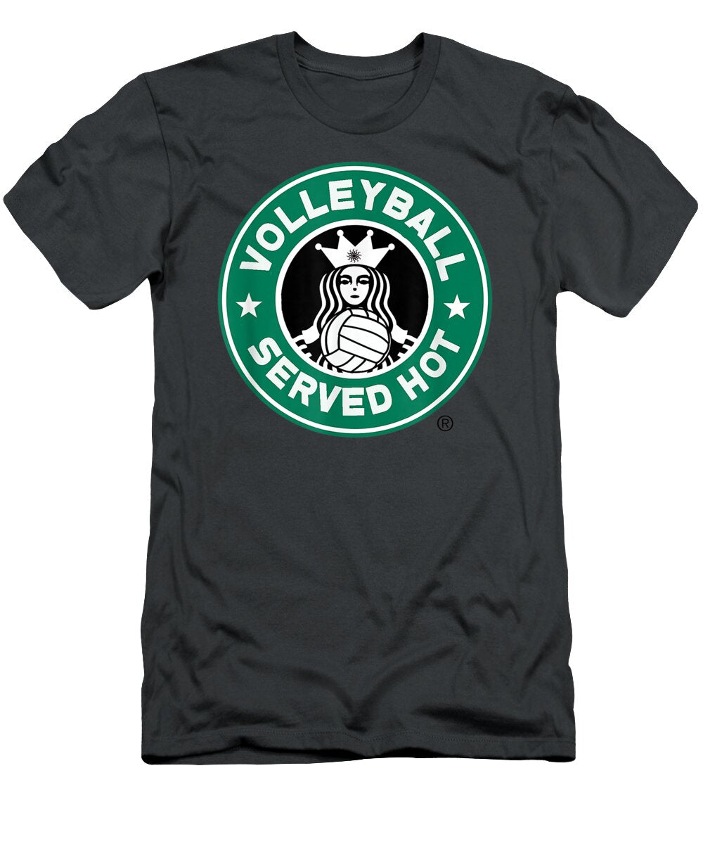 Funny Volleyball Logo Design Great for Girls and Women Alexan Galya T-Shirt