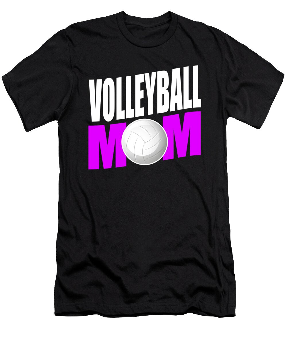 Funny Volleyball Mom Design Gift for Sport Mothers Art Frikiland T-Shirt
