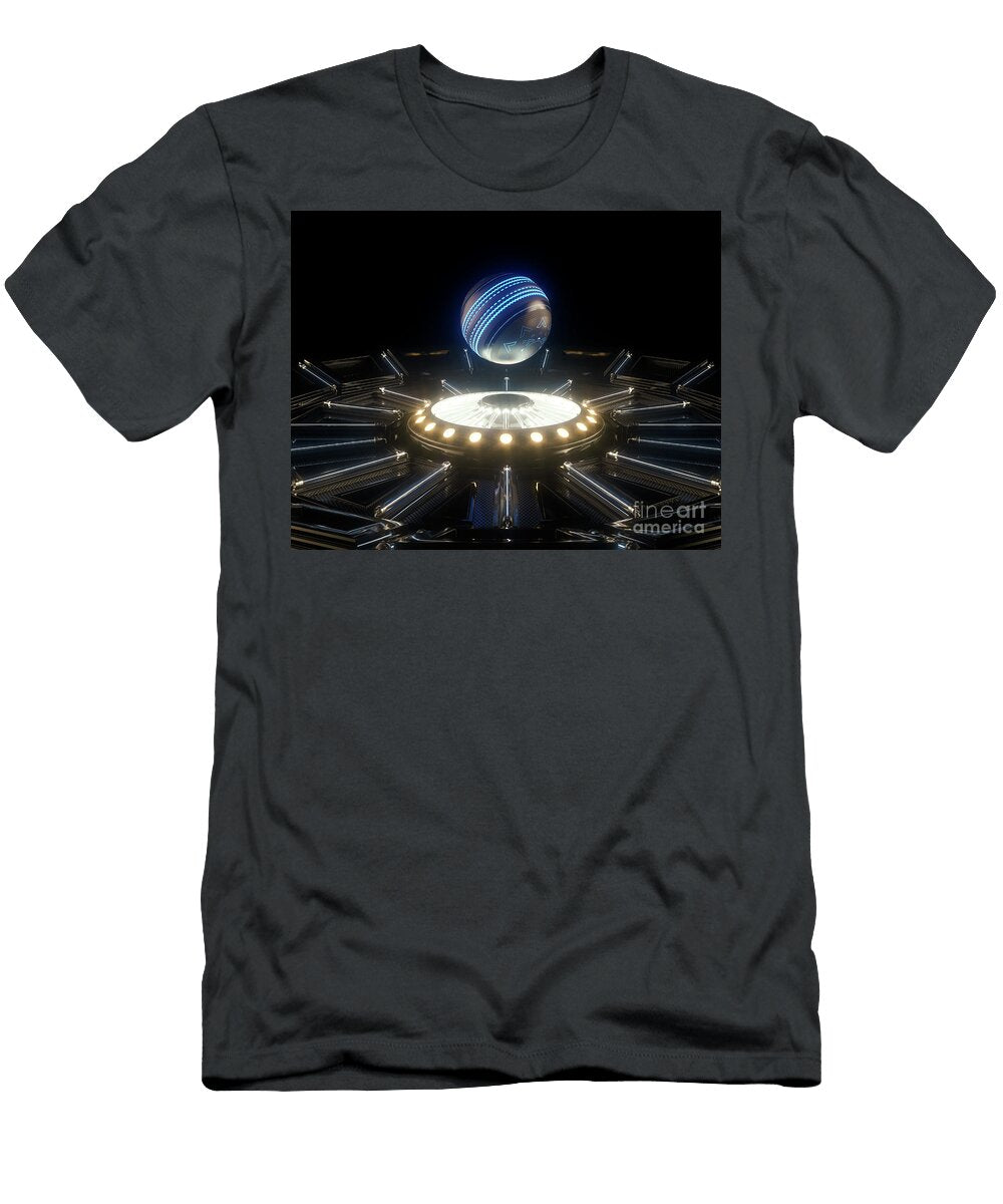 Futuristic Cricket Ball and Stage Allan Swart T-Shirt