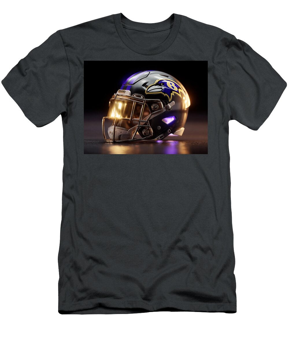 Futuristic Football Helmet Design Kevin Walker and Pixel Reverie T-Shirt