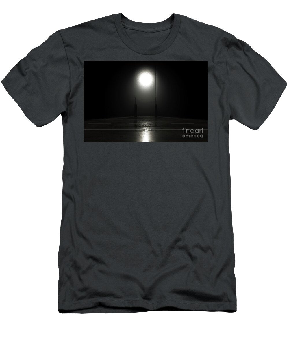 Futuristic Rustic Rugby Posts Allan Swart T-Shirt