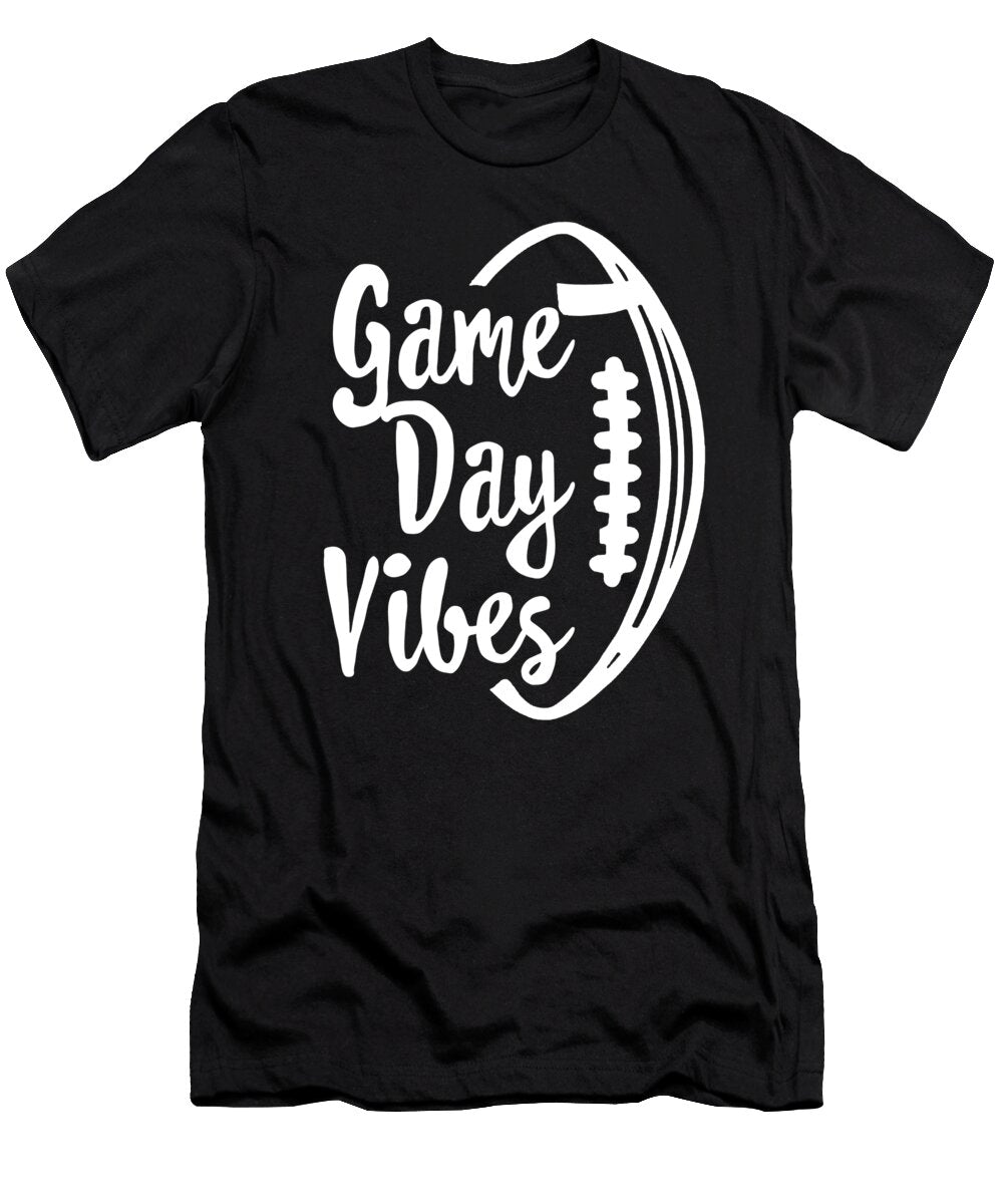 Game Day Vibes for Football Mom Boys American Soccer Rugby Players Sifou Store T-Shirt