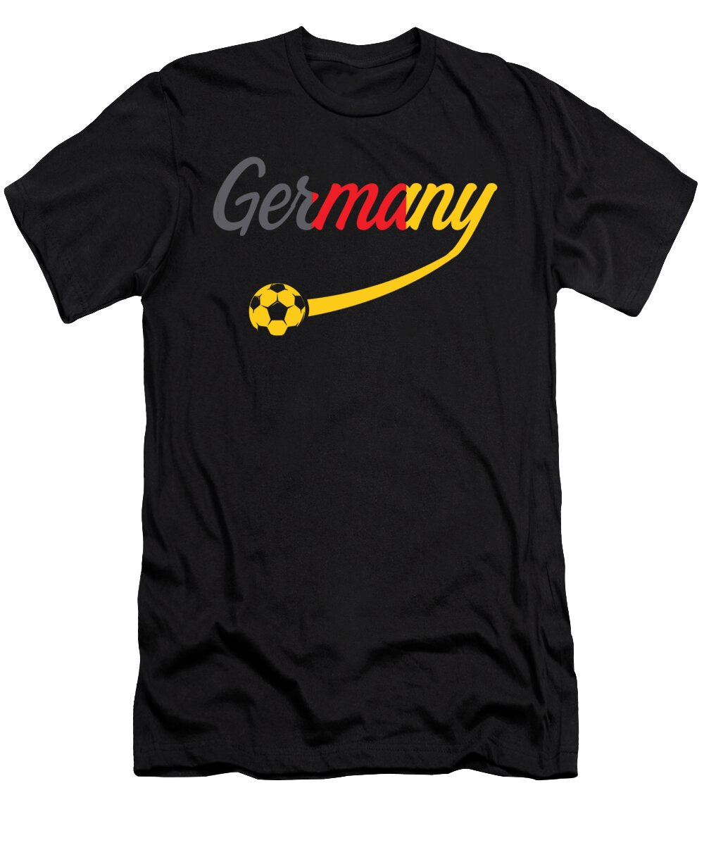 Germany Flag Soccer Player Ball Team 2021 Gift Thomas Larch T-Shirt