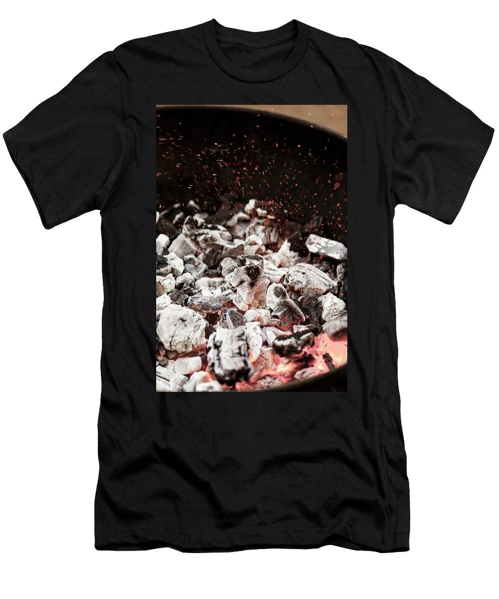 Glowing Charcoal in a Barbecue Eising Studio T-Shirt