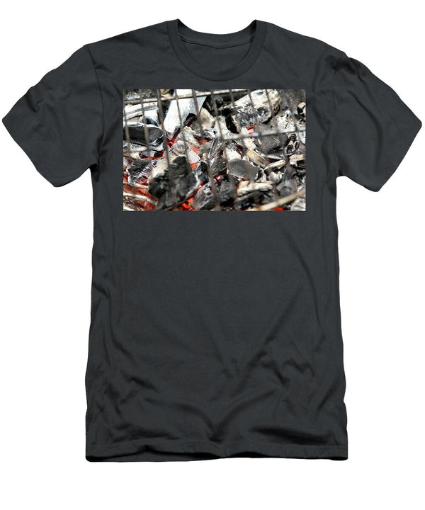 Glowing Charcoal Under a Grill Rack Chris Schfer T-Shirt