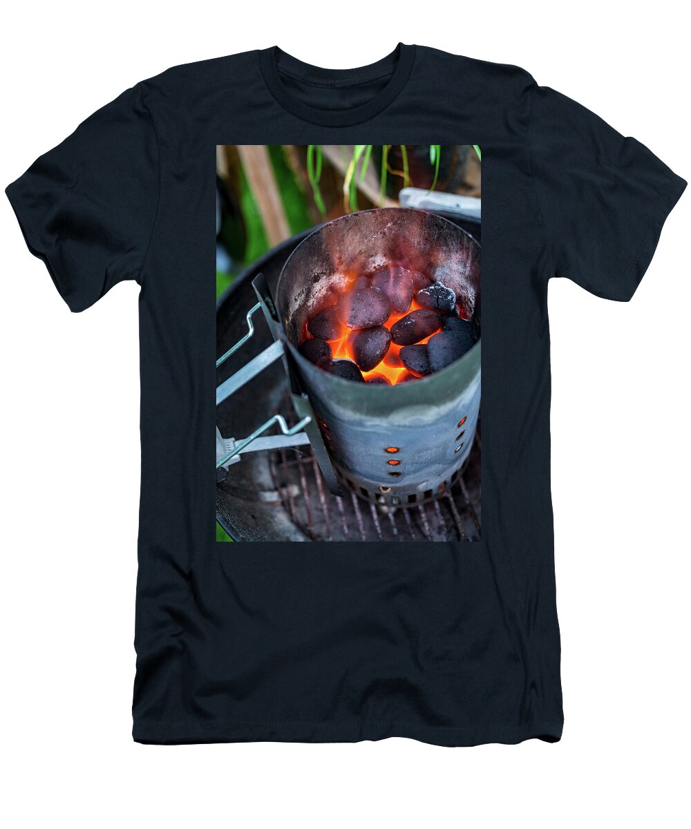 Glowing Coals in a Chimney Starter Sebastian Schollmeyer T-Shirt