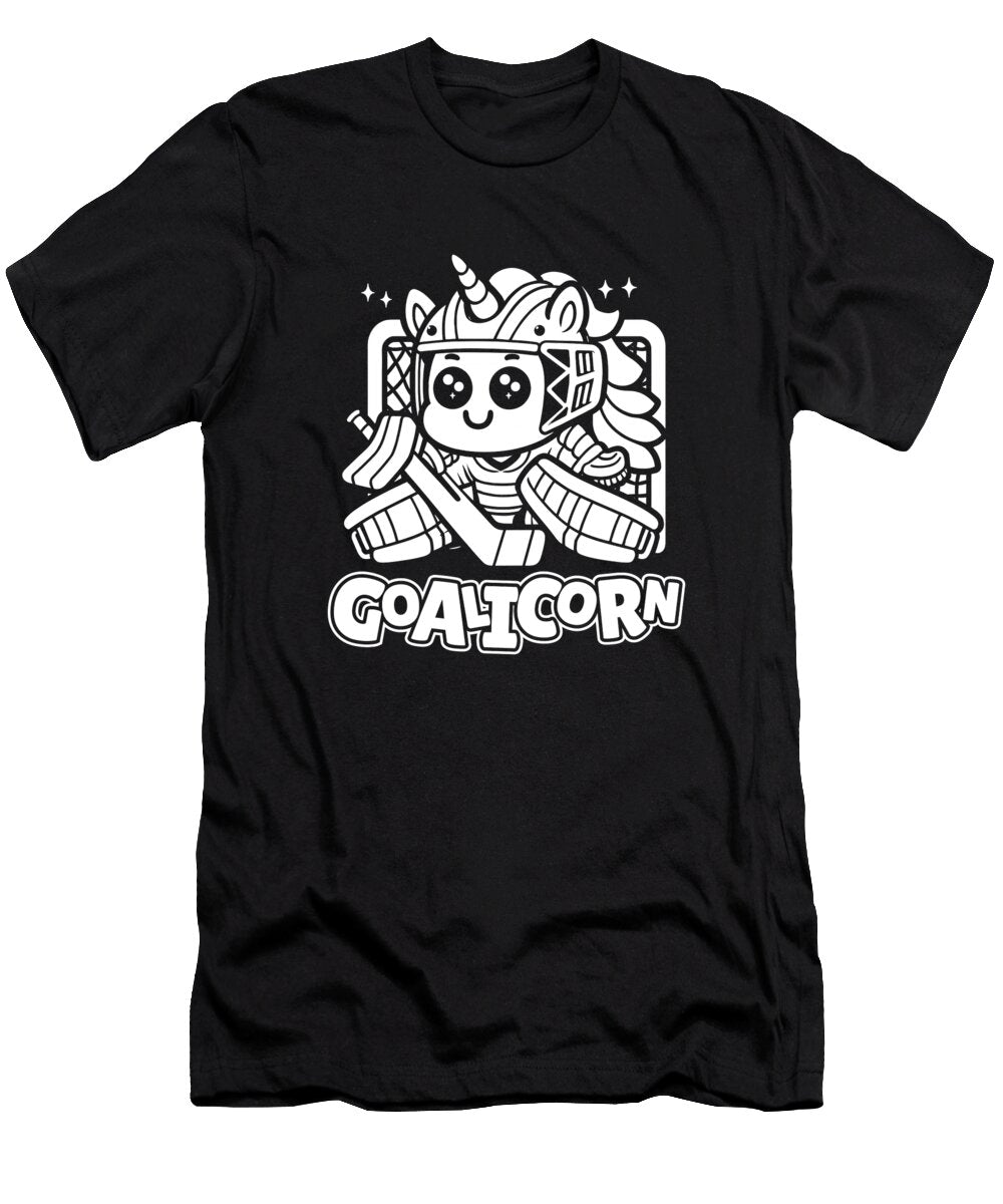 Goalicorn Ice Hockey Goalie Goalkeeper Unicorn Crazy Squirrel T-Shirt