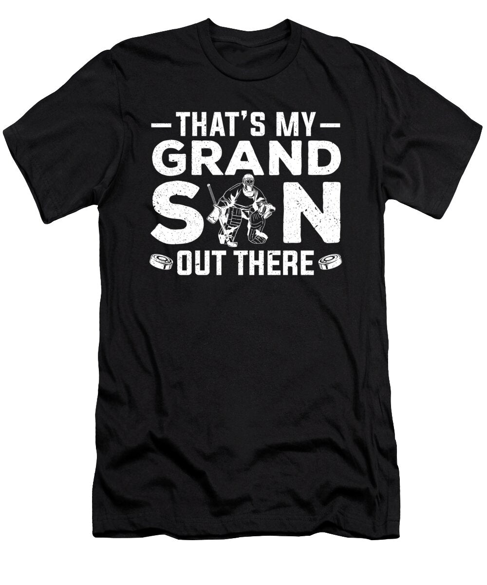 Goalie Thats My Grandson Out There Hockey Player Colorfulsnow T-Shirt