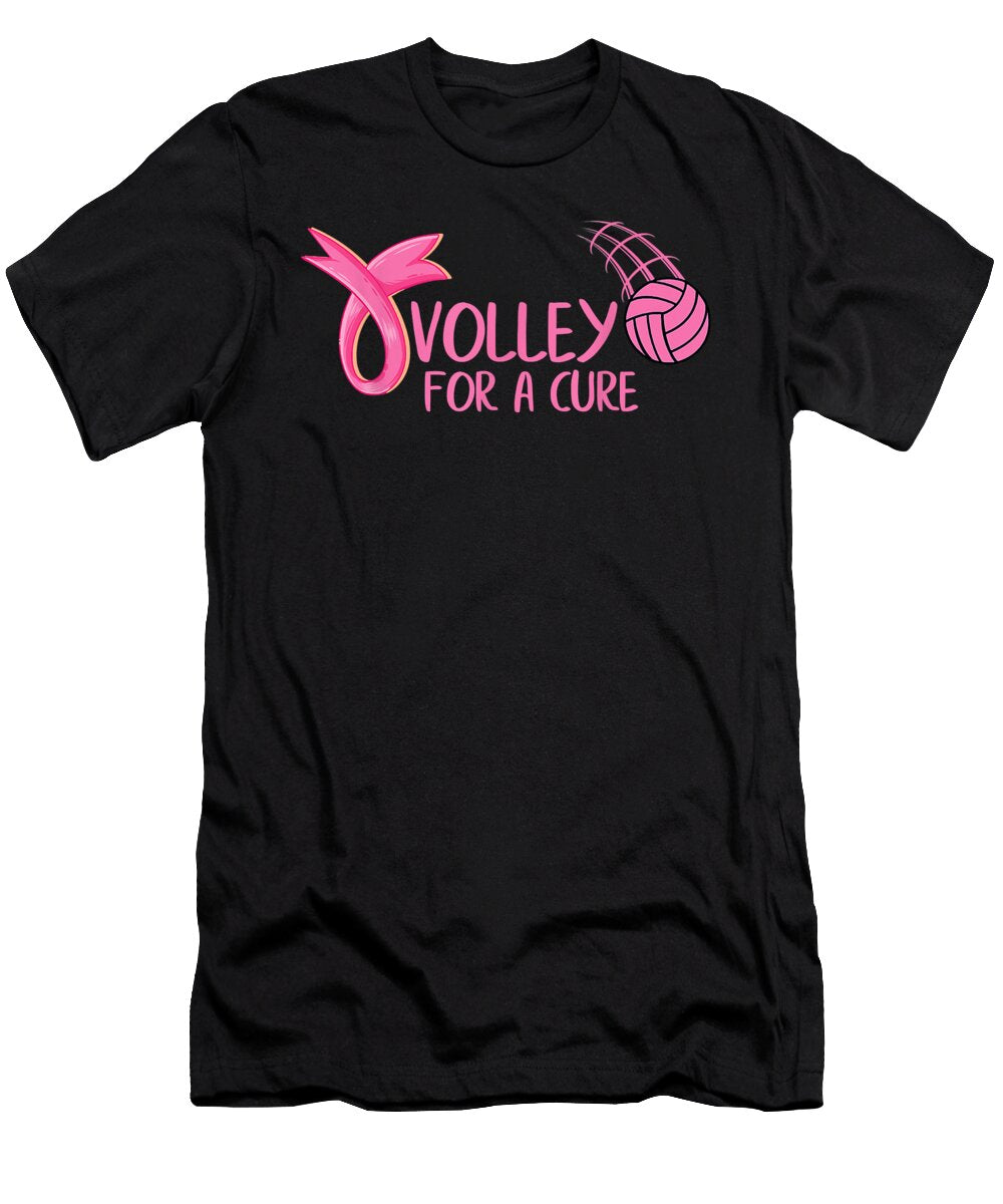 Goodness Astute Volley for a Cure Volleyball Breast Cancer Awareness Classic Fans Ezone Prints T-Shirt