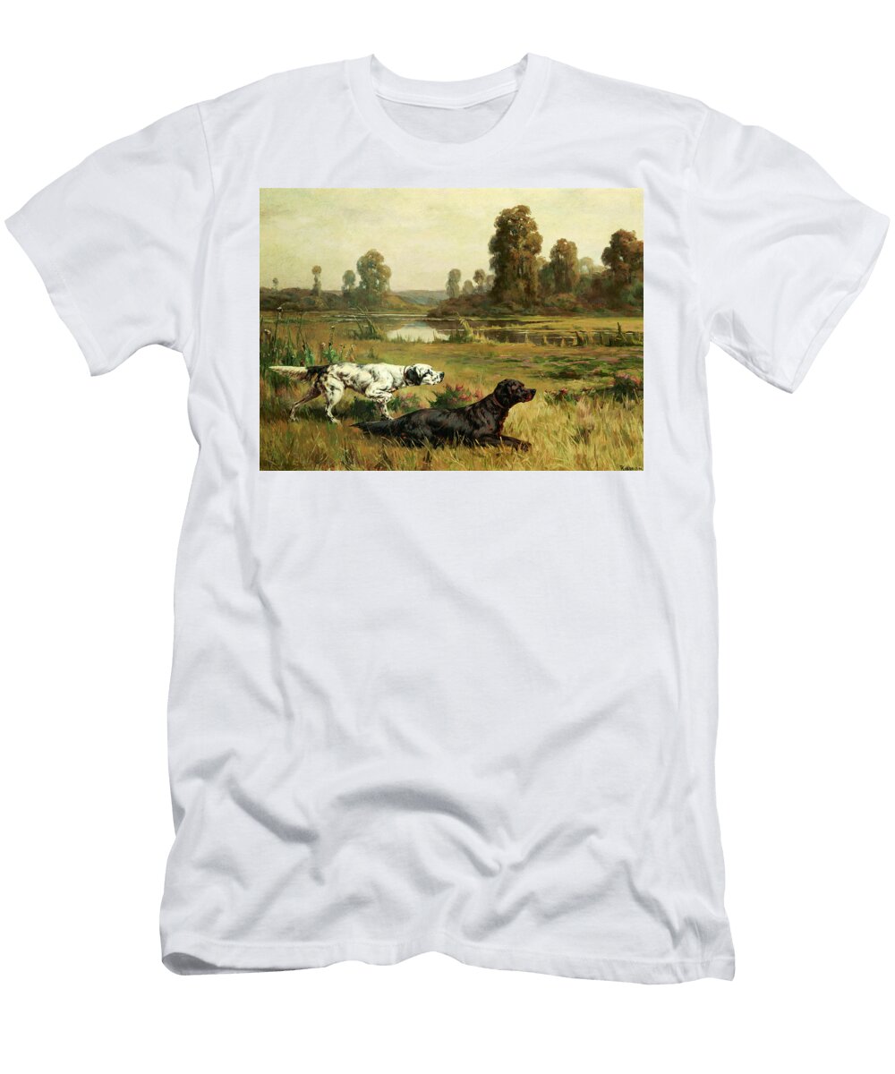Gordon and English Setters in the Field Percival Leonard Rosseau T-Shirt