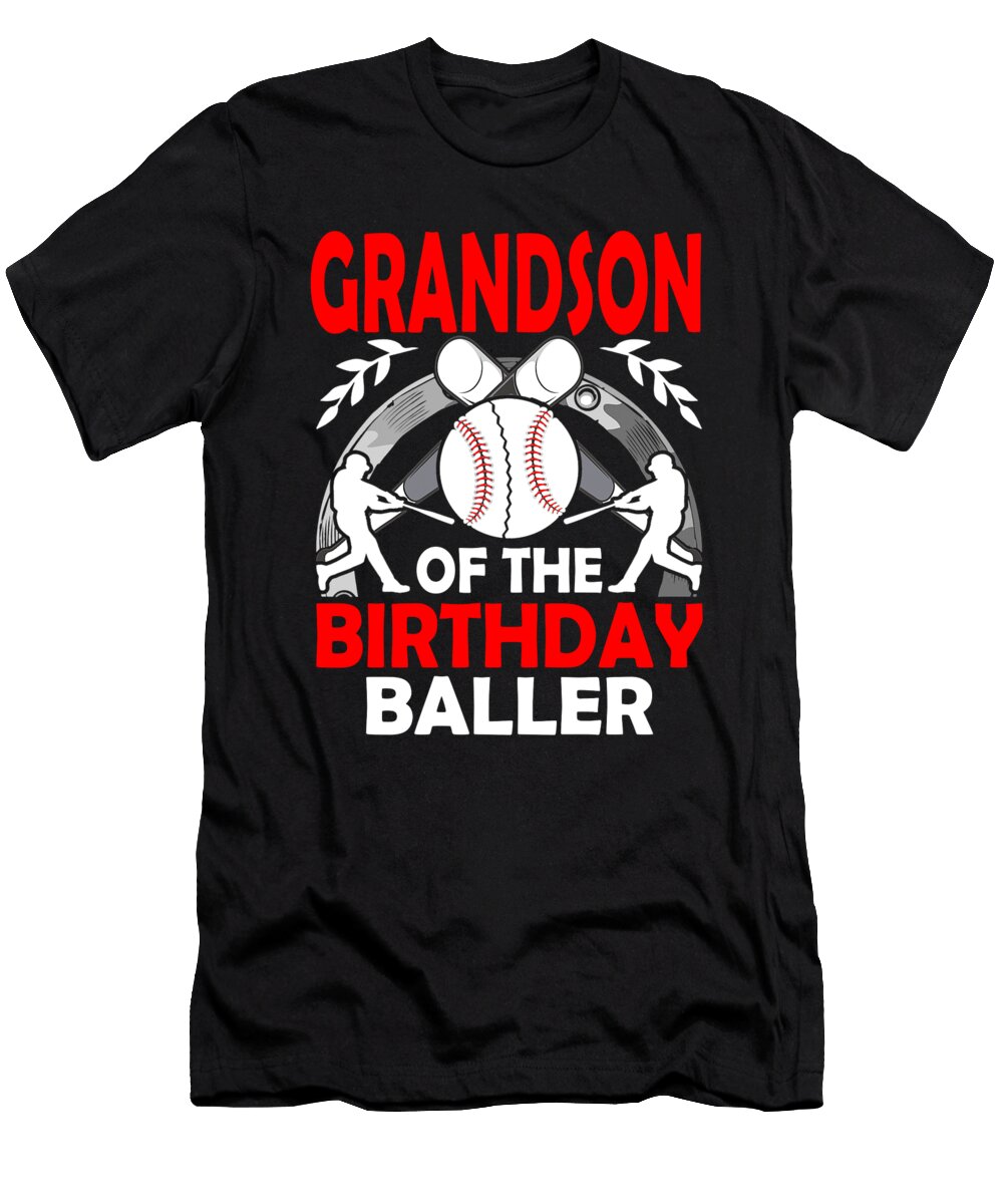 Grandson of the Birthday Baller Baseball Dhbubble T-Shirt