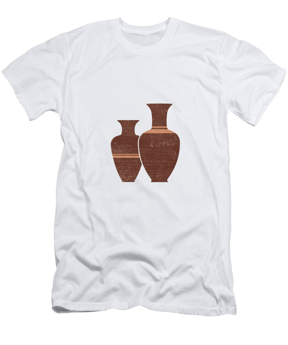 Greek Pottery 23 Hydria Terracotta Series Modern Contemporary Minimal Abstract Burnt Umber Studio Grafiikka T-Shirt