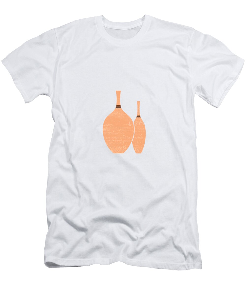 Greek Pottery 24 Vases Terracotta Series Modern Contemporary Minimal Abstract Sandy Brown Studio Grafiikka T-Shirt