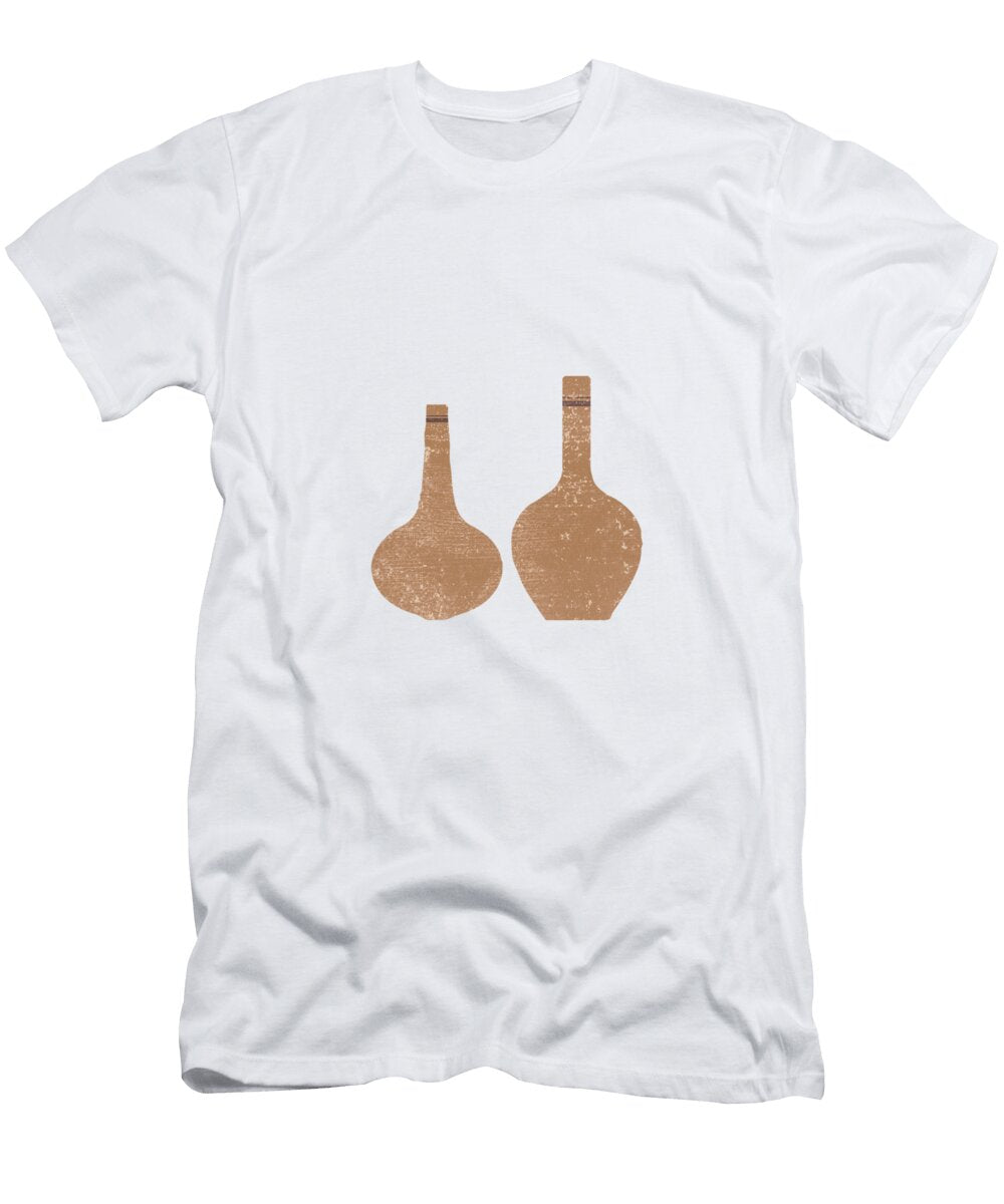 Greek Pottery 25 Vases Terracotta Series Modern Contemporary Minimal Abstract Dark Tan Studio Grafiikka T-Shirt