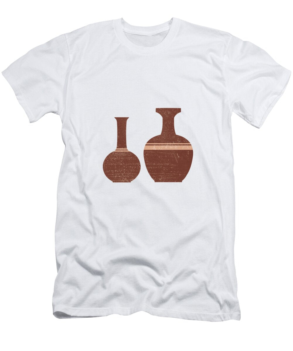 Greek Pottery 32 Hydria Terracotta Series Modern Contemporary Minimal Abstract Burnt Umber Studio Grafiikka T-Shirt