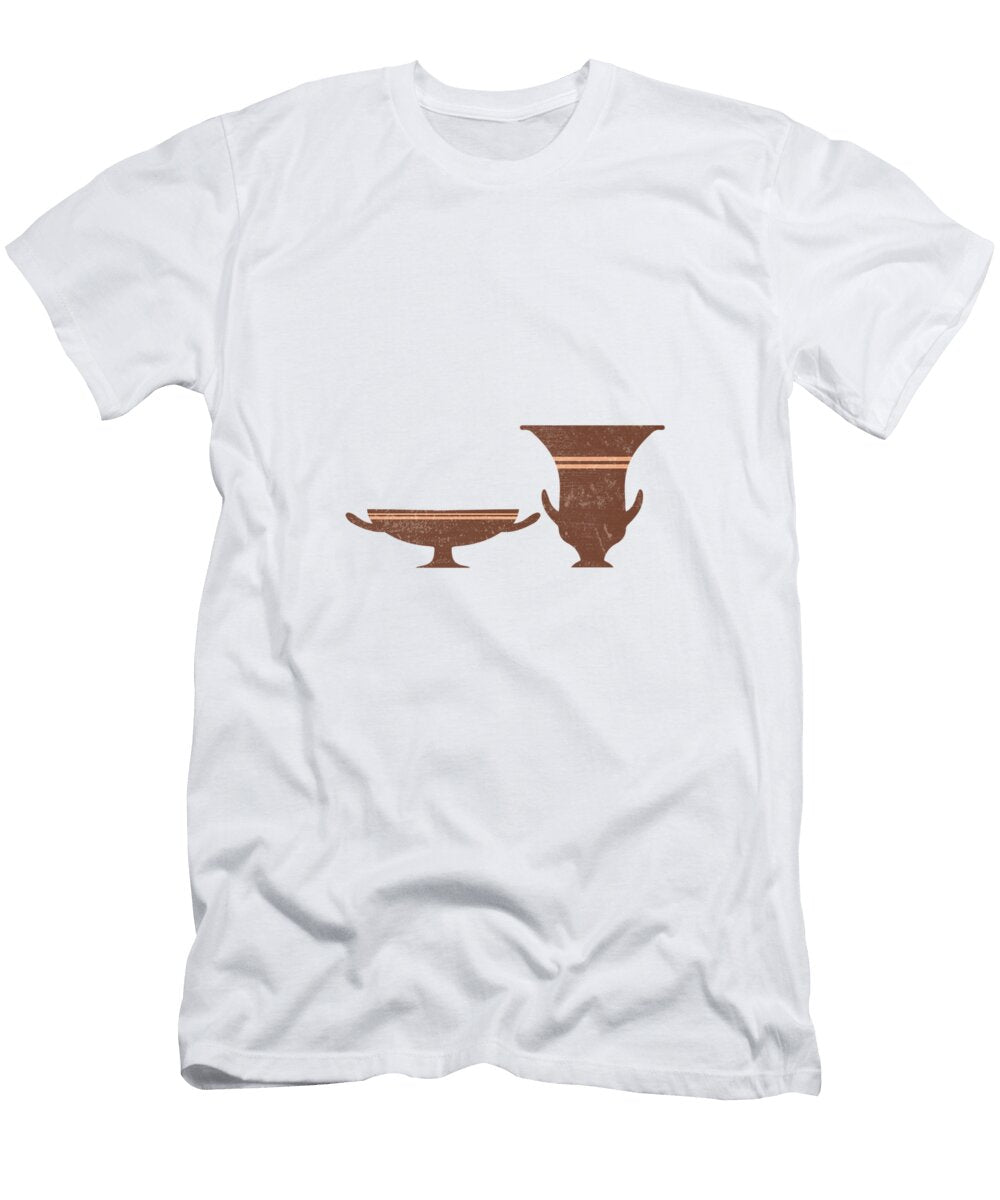 Greek Pottery 35 Bell Krater Kylix Terracotta Series Modern Contemporary Minimal Abstract Studio Grafiikka T-Shirt