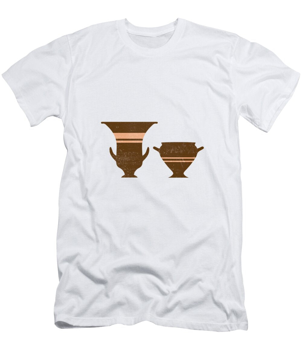 Greek Pottery 36 Bell Krater Terracotta Series Modern Contemporary Minimal Abstract Auburn Studio Grafiikka T-Shirt