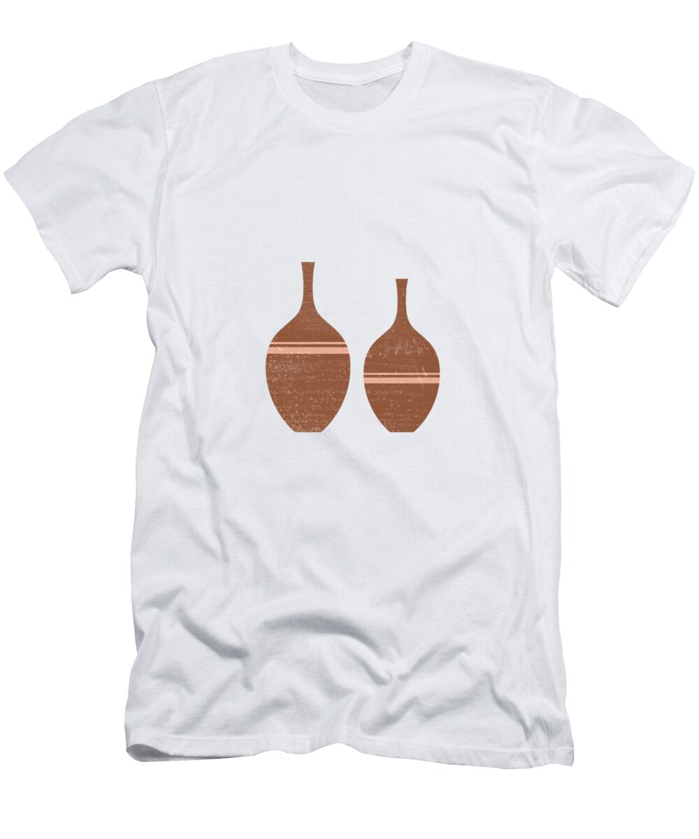 Greek Pottery 40 Vases Terracotta Series Modern Contemporary Minimal Abstract Brown Studio Grafiikka T-Shirt