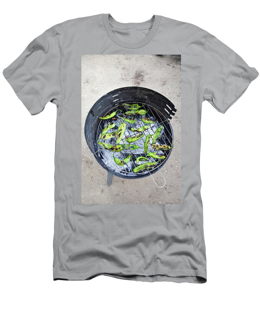 Green Peppers on a Barbecue Julia Skowronek T-Shirt