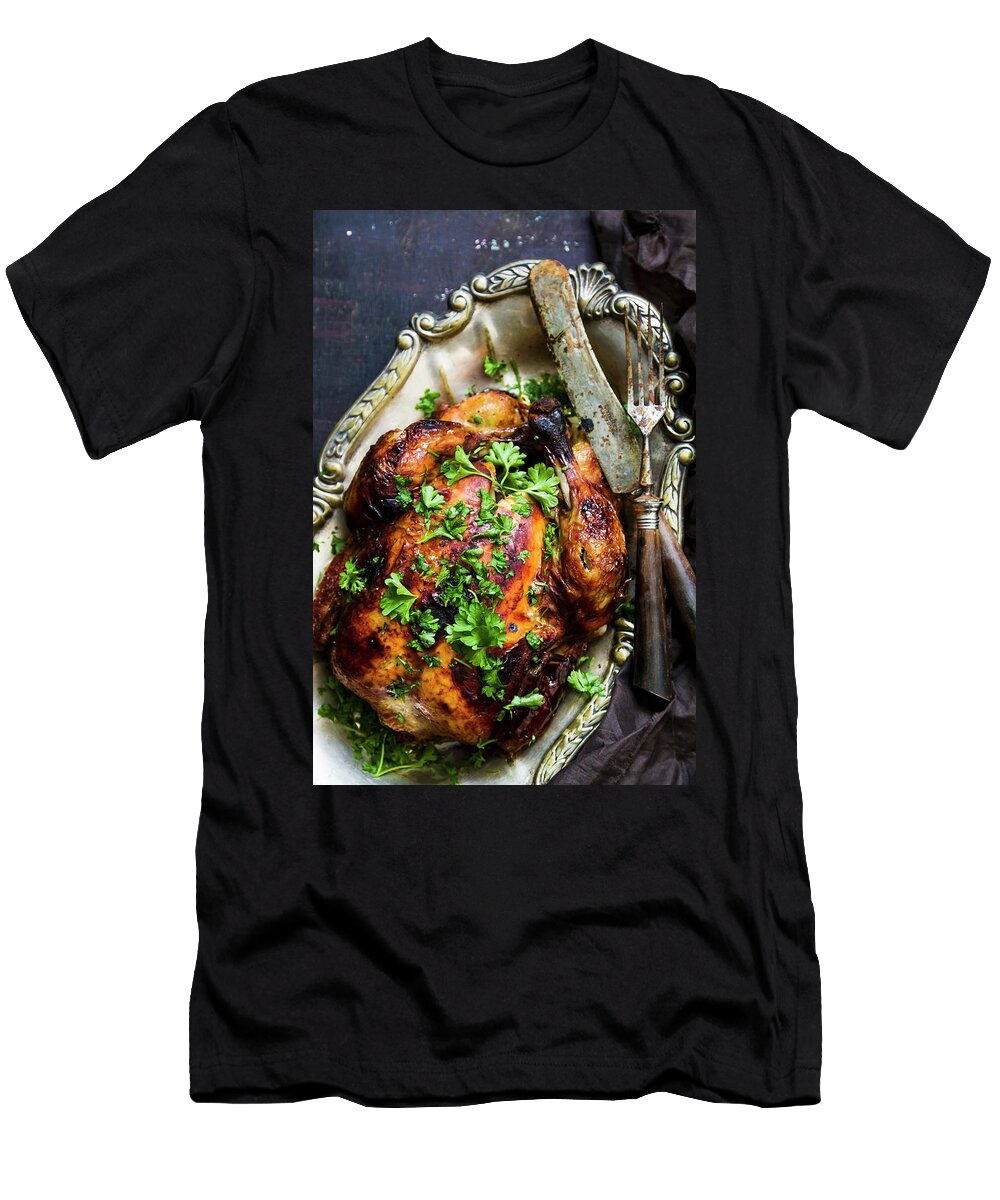 Grilled Capon with Parsley Adel Bekefi T-Shirt