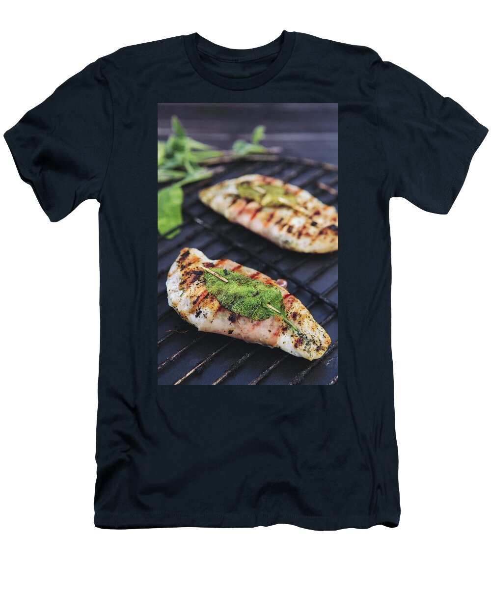 Grilled Chicken Saltimbocca Karolina Kosowicz T-Shirt