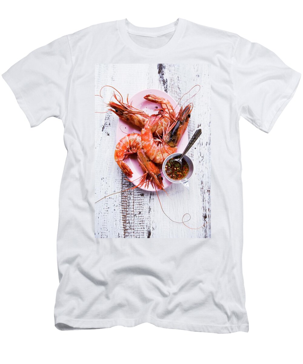 Grilled Freshwater Prawns with a Chilli and Garlic Dip Thailand Michael Wissing T-Shirt
