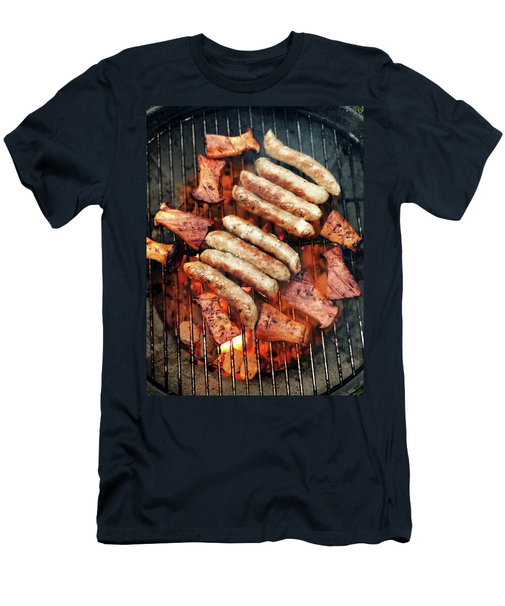 Grilled Herb Mushrooms and Sausages Petr Gross T-Shirt