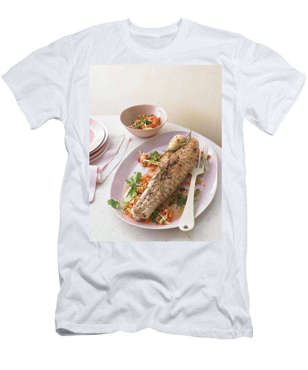 Grilled Monkfish with Papaya Salsa Jan Peter Westermann T-Shirt