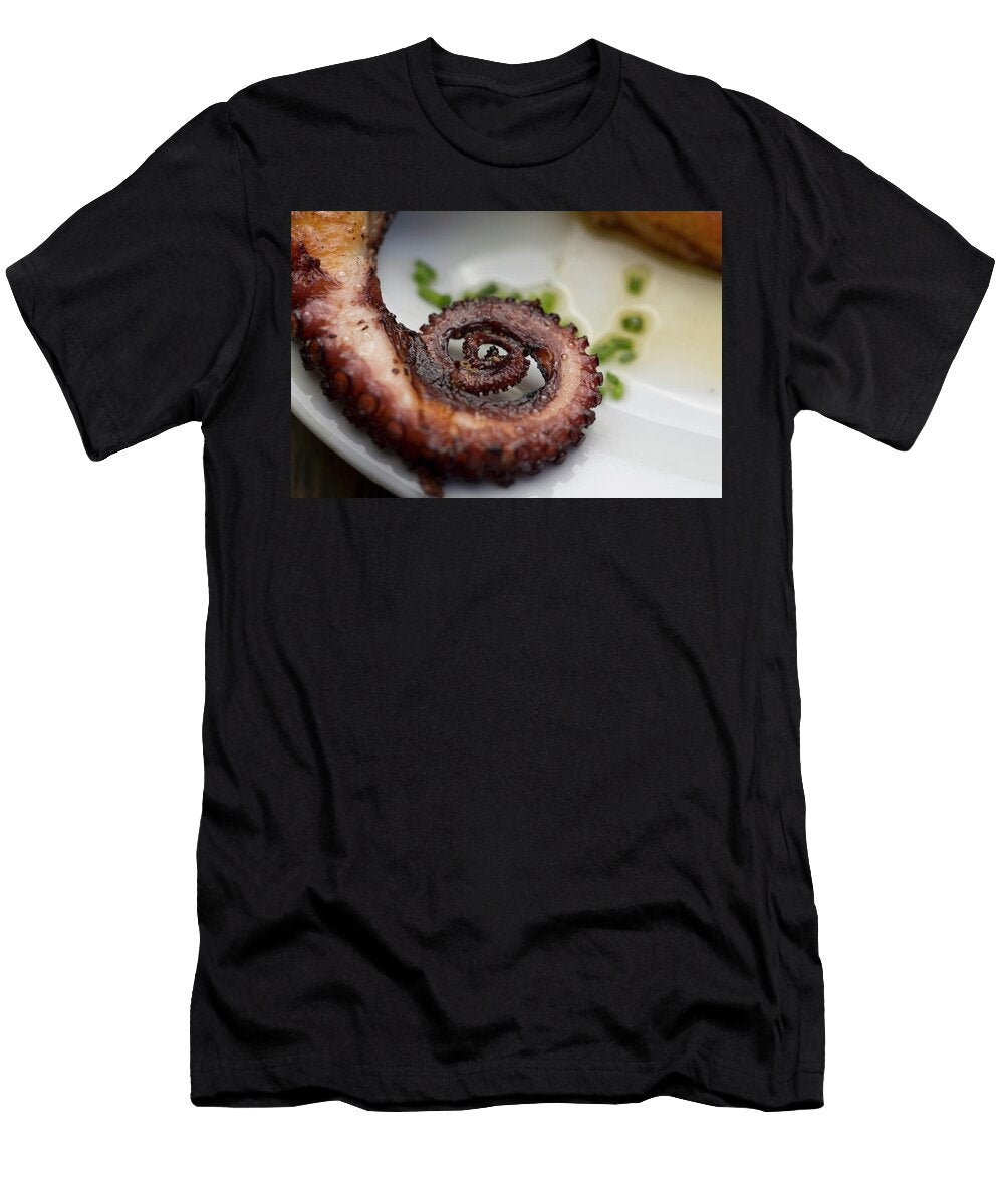 Grilled Octopus At Beach Restaurant LA Huella Jalag Stefan Hess T-Shirt