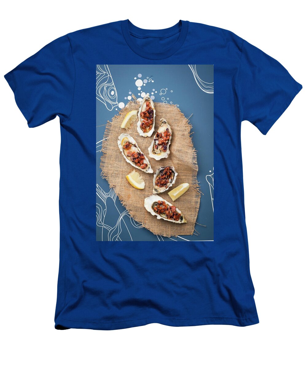 Grilled Oysters with Chorizo Butter Great Stock T-Shirt