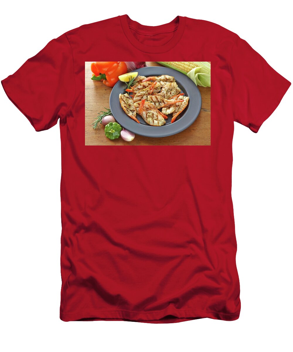 Grilled Prawns with Rosemary and Lemon Jon Edwards Photography T-Shirt