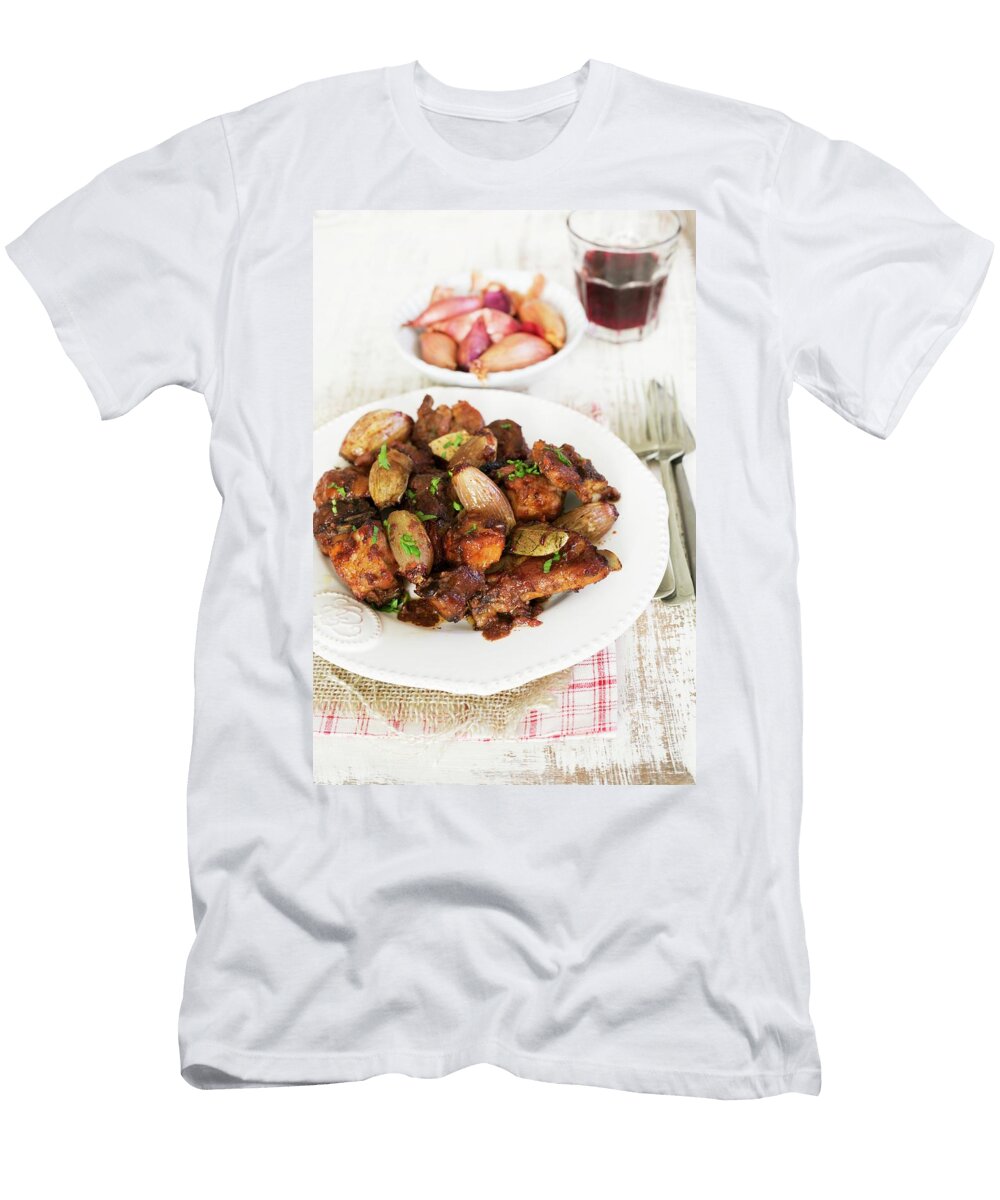 Grilled Ribs and Shallots with Red Wine Maricruz Avalos Flores T-Shirt