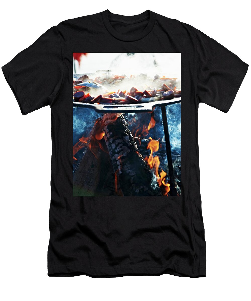 Grilled Sausage for a Winter Picnic Hannah Kompanik T-Shirt