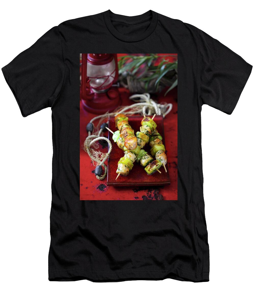 Grilled Scallop and Cucumber Skewers Boguslaw Bialy T-Shirt