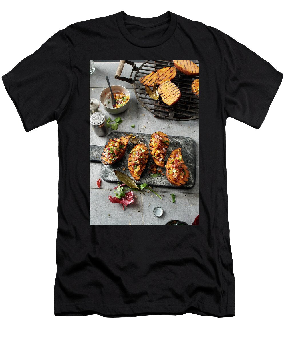 Grilled Sweet Potatoes with Bacon and Apricot Salsa Nikolai Buroh T-Shirt