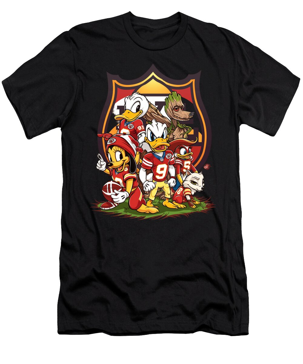 Groot Vs Chiefs Logo Alliance Cecils Willis T-Shirt