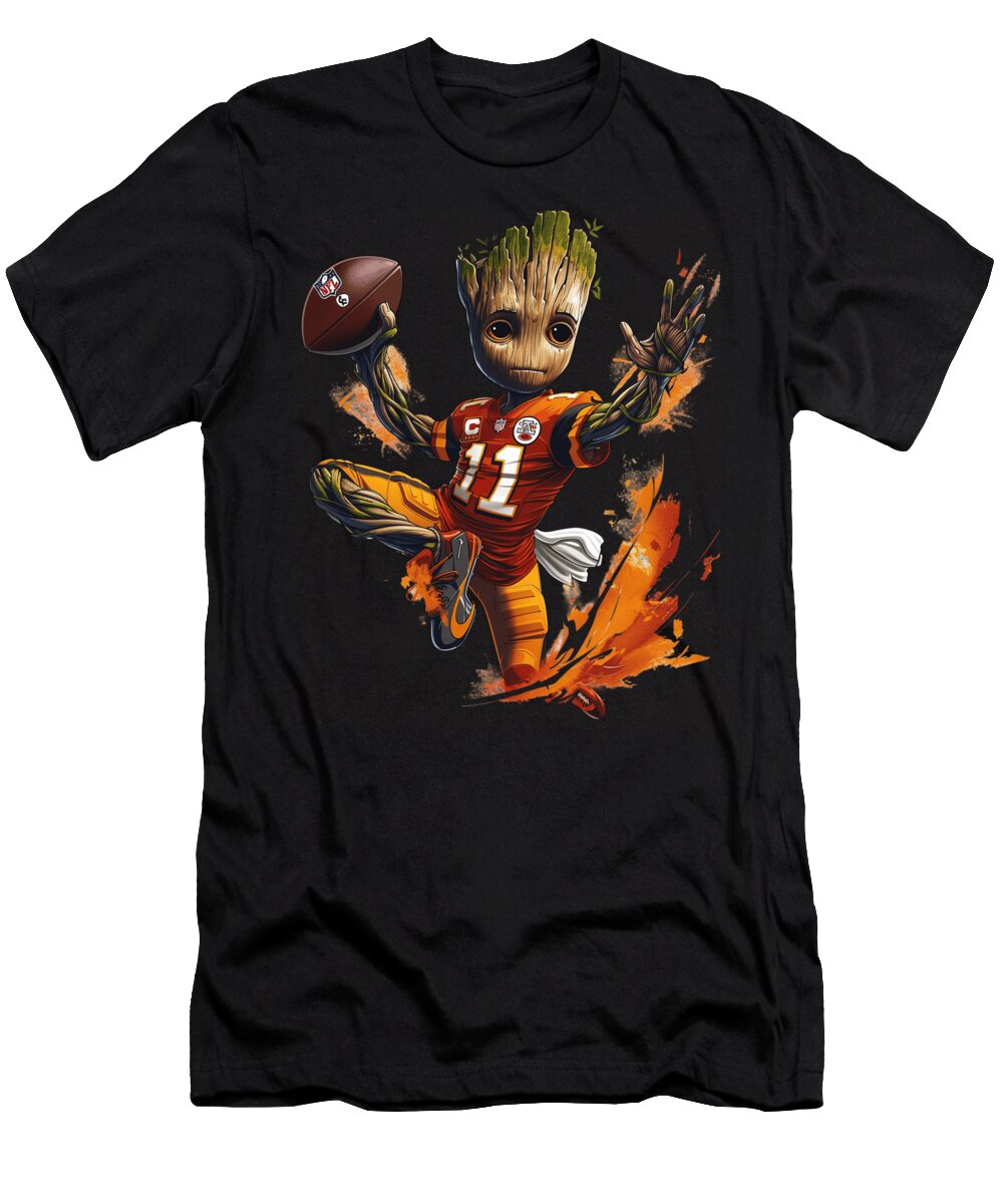 Groot Vs Chiefs Logo Altitude Cecils Willis T-Shirt