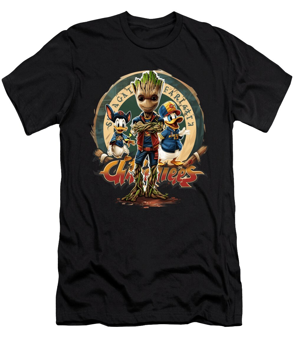 Groot Vs Chiefs Logo Characteristics Cecils Willis T-Shirt