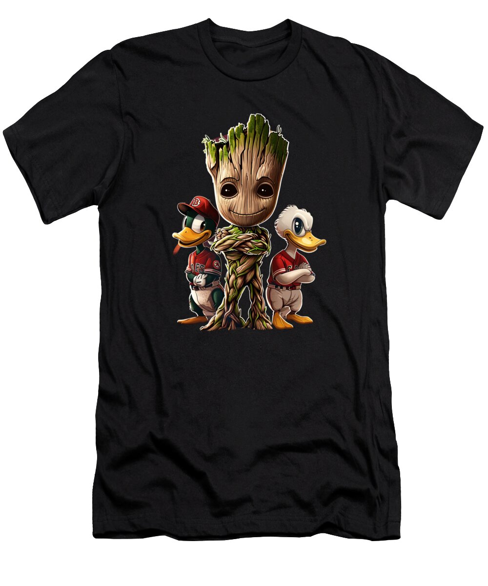 Groot Vs Chiefs Logo Composition Cecils Willis T-Shirt