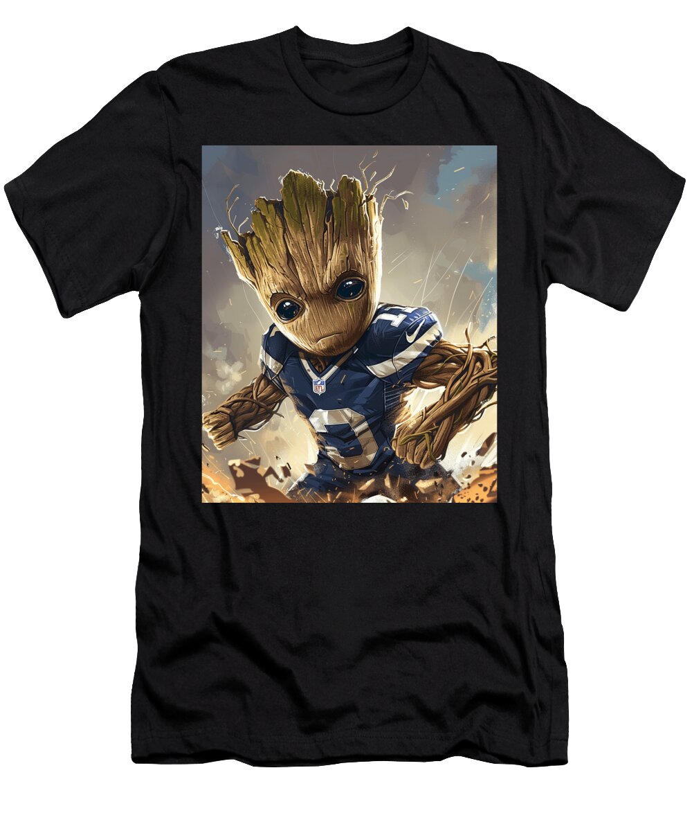 Groot Vs Chiefs Logo Contracting Cecils Willis T-Shirt
