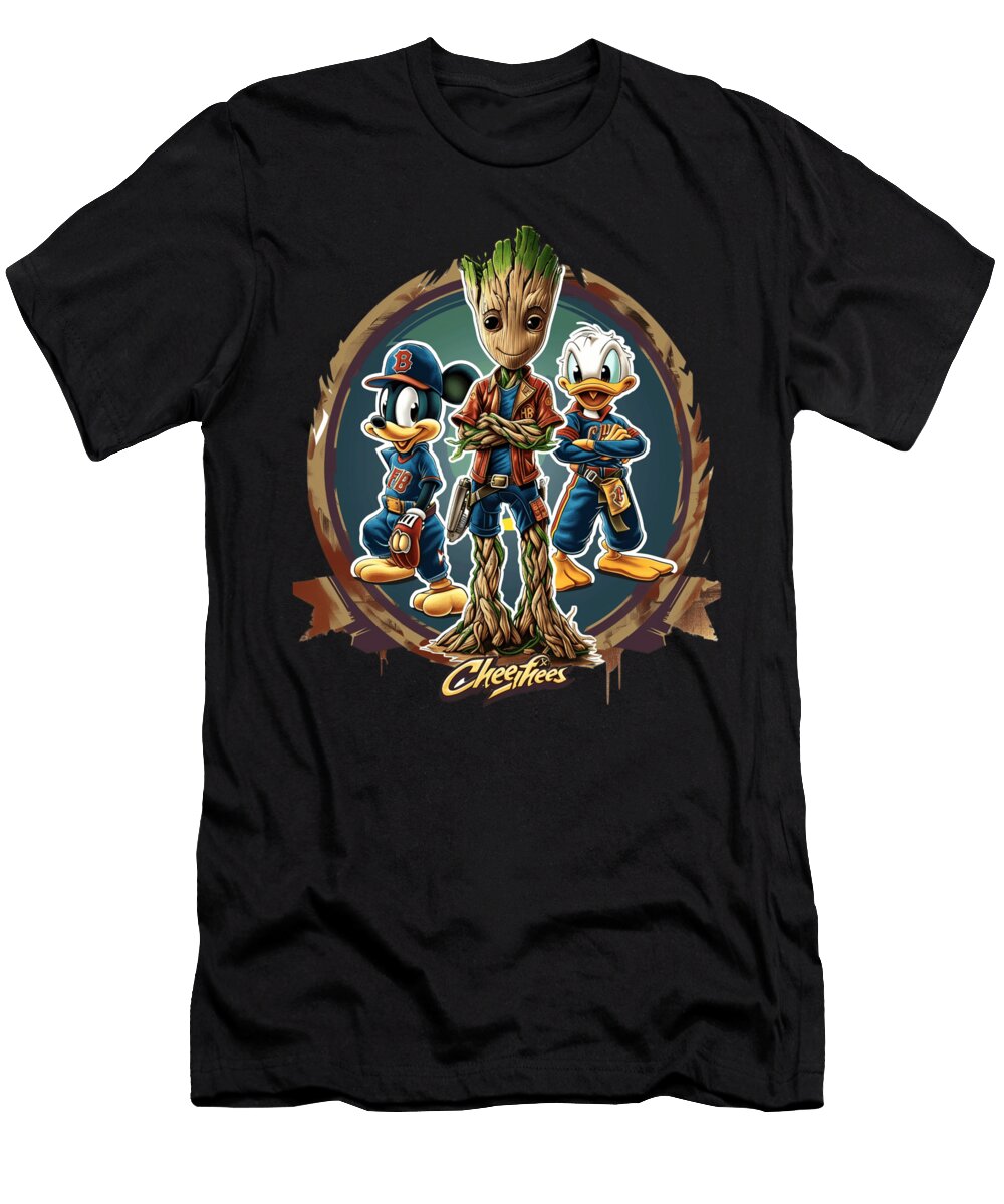 Groot Vs Chiefs Logo Contrast Cecils Willis T-Shirt