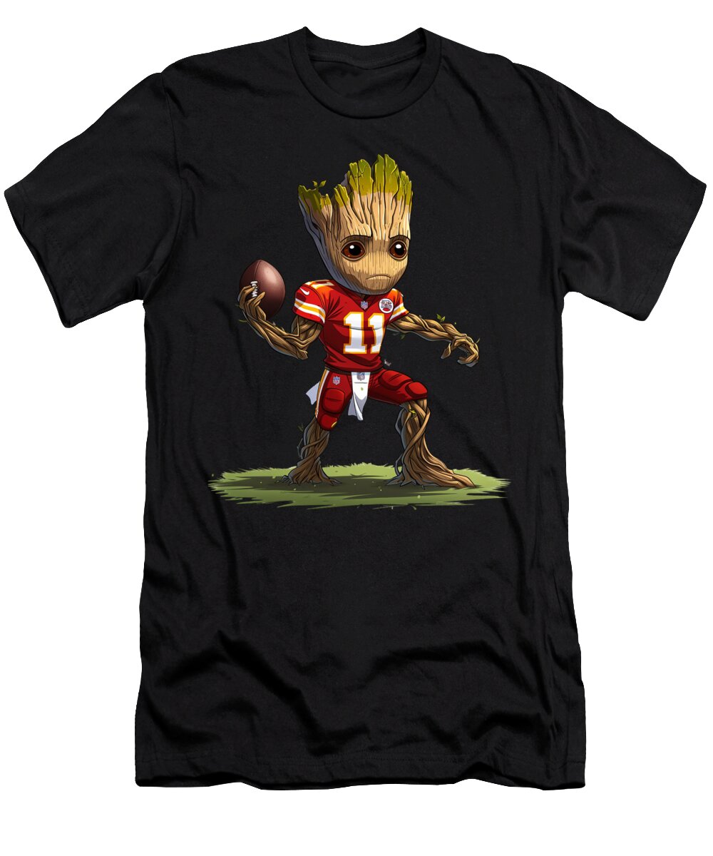 Groot Vs Chiefs Logo Core Cecils Willis T-Shirt