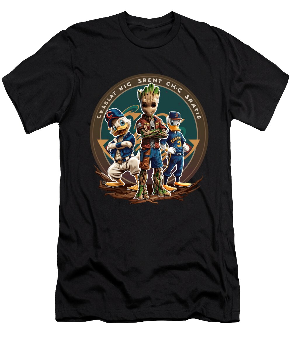 Groot Vs Chiefs Logo Creation Cecils Willis T-Shirt