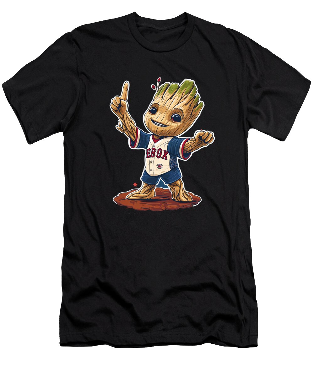 Groot Vs Chiefs Logo Crux Cecils Willis T-Shirt