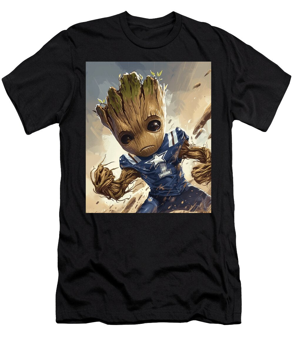 Groot Vs Chiefs Logo Decreasing Cecils Willis T-Shirt