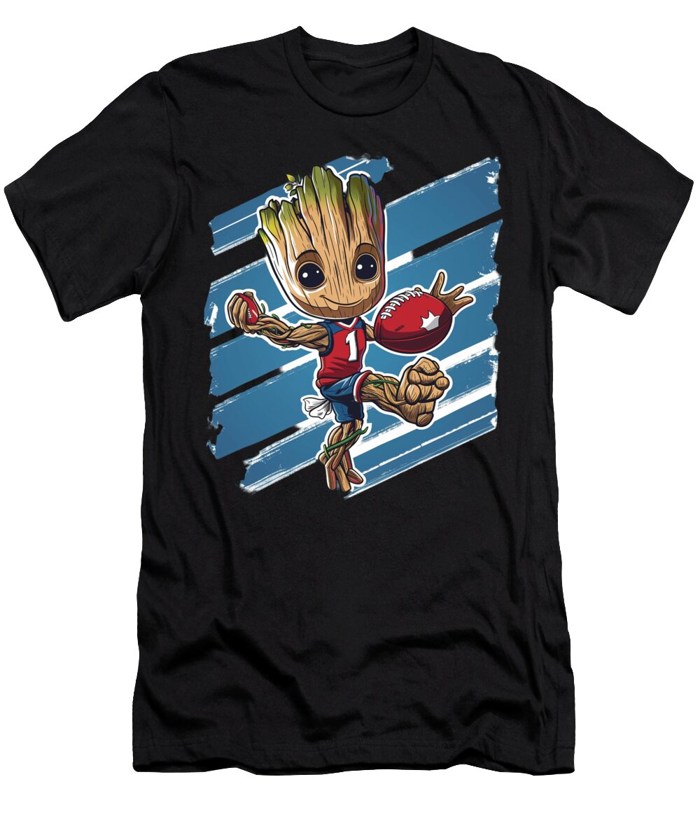 Groot Vs Chiefs Logo Departing Cecils Willis T-Shirt